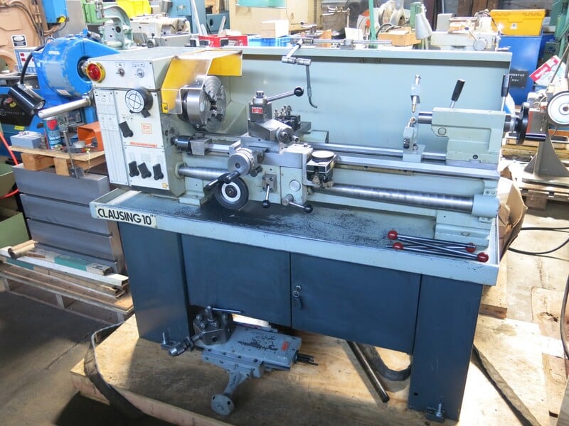 10" x 30" Clausing #1030 Teach Lathe, D1-3, 1-3/8" bore, 1.5 HP, 40-2240 RPM